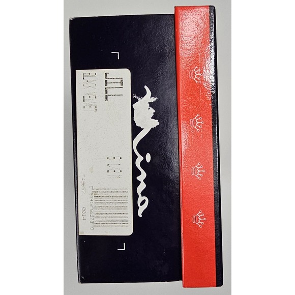 Vintage Nina Women's 6 1/2 M Black Velvet Heels Almond Toe With Box - Picture 8 of 12